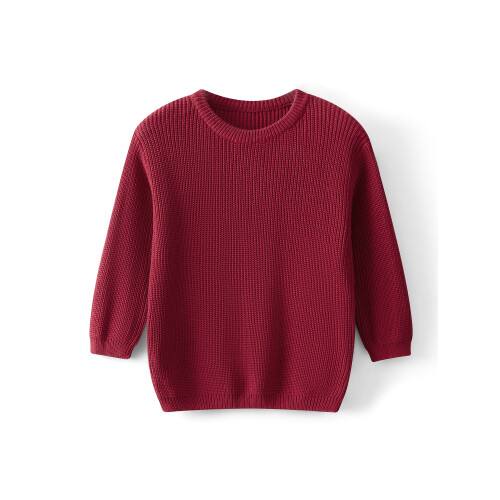 (9-10 Years, Bordeaux Kid) Partner-Pullover für Mutter und Winter.