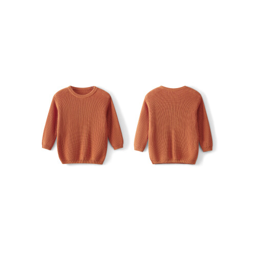 (7-8 Years, Orange Kid) Partner-Pullover für Mutter und Winter. 1