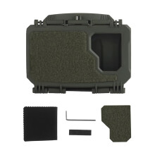 Tactical MOLLE Phone Case Small Green with MOLLE Secure Attachment for Outdoor Hiking and Hunting