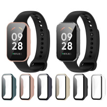 6Pack Case with Builtin Screen Protector for Redmi Smart Band 2, Full Coverage Shockproof Hard PC Bumper Cover