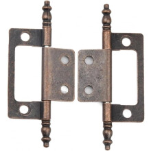 304 Stainless Steel Ball Bearing Door Hinges 3 Inch, Heavy Duty Decorative Single Side Butt Hinges 2pcs