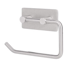 Stainless Steel Toilet Paper Holder Adhesive NoDrill Installation Rustproof Brushed Finish for Bathroom