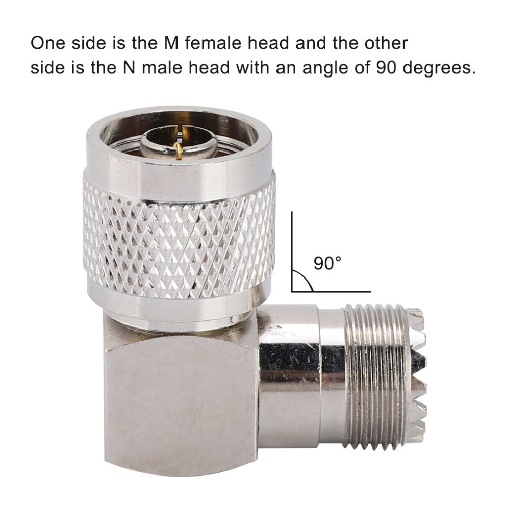 Rg58 Coax Adapter N Male To M Female Right Angle Uhf Rf Connector For Antennas 9301393592310