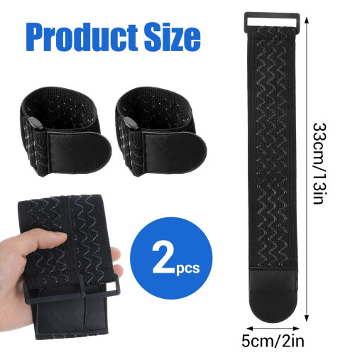 Boot Straps Adjustable Hook Loop Fit Reflective Antislip Elastic Ankle Straps for Cowboy Boots 1