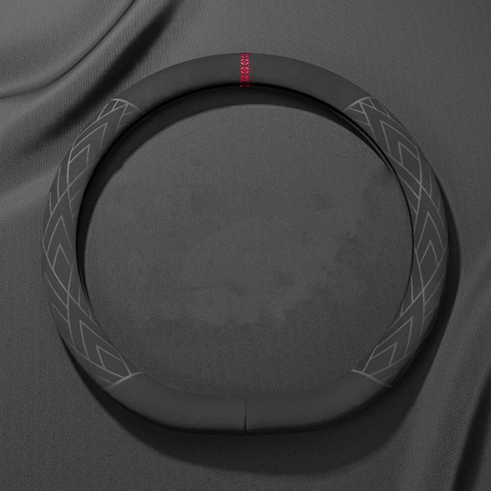 Suede Steering Wheel Cover, Comfortable Antislip Breathable Grip For Mercedes Benz Gle Dtype Red 9771547813101