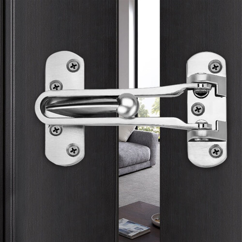 Heavy Duty Stainless Steel Door Security Chain Lock for Home AntiTheft Protection, Silver Finish 2