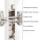 Heavy Duty Stainless Steel Door Security Chain Lock for Home AntiTheft Protection, Silver Finish 4