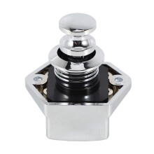 10 Pcs Keyless Cabinet Lock with Push Button Latch Chrome Finish for RV Drawer and Caravan Cupboard 1527mm