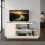 Seconique Turin TV Stand - Light Oak Effect/Black 1