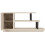 Seconique Turin TV Stand - Light Oak Effect/Black 5