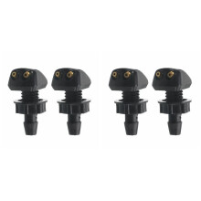 4x Auto-Frontscheiben-Universalwaschanlage, Wischer-WassersprüHdüse mit Montageschnalle