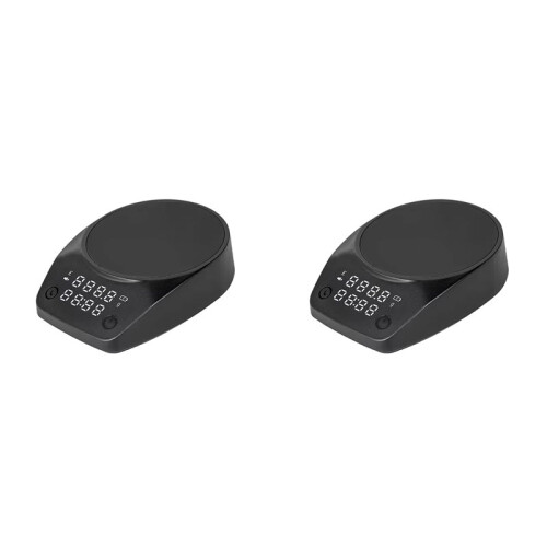 2X  Coffee  Scale, Italian Coffee Bean Weighing Scale, Kitchen Small 0.1g Coffee Electronic Waterproof Scale