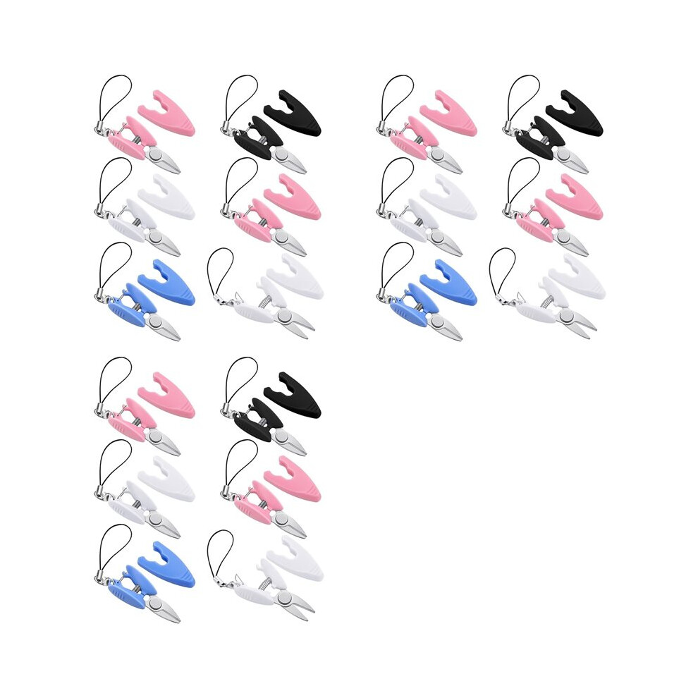 18 Pcs Small Scissors Keychain Set With Cover Travel-Sized Portable Snips For Travel, Sewing, Crafts And Yarn 4711388807698