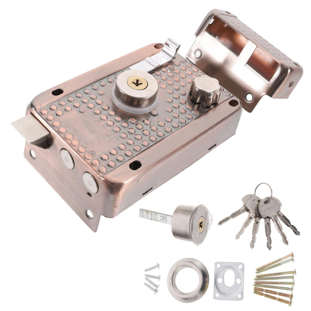Antique Exterior Door Lock Set With Deadbolt, Matte Finish Knob, Toolâ Installation, Durable Security 9351714435925