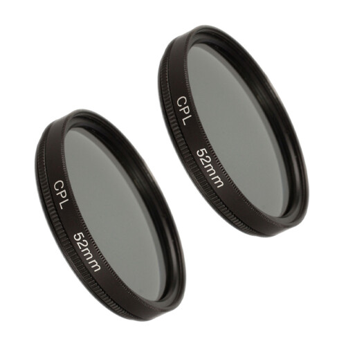 2pcs 52mm Circular Polarising CPL Filter for  650D 700D  D3100 D3200 D3300