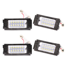 4Pcs LED Number License Plate Light No Error License Plate Light Lamps for Cooper R56 2006 - 2012