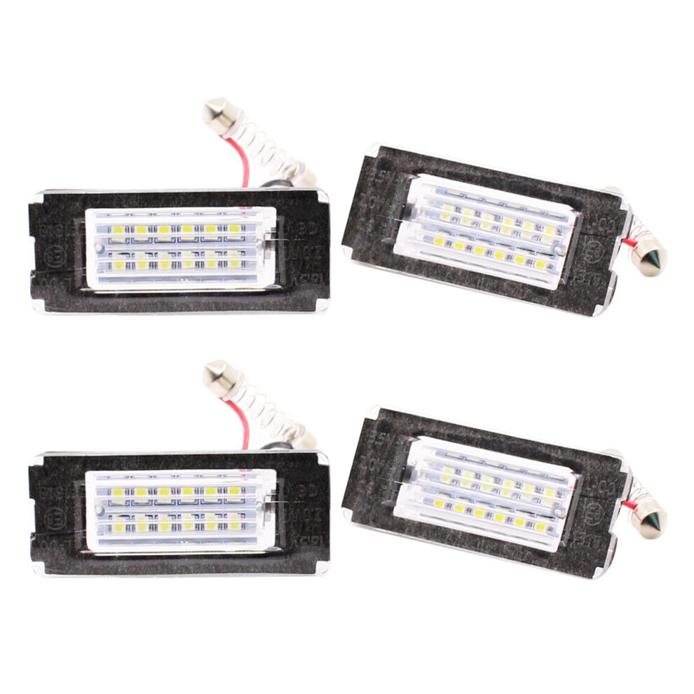 4Pcs Led Number License Plate No Error License Plate Lamps For Cooper R56 2006 - 2012 Light 6032068126075