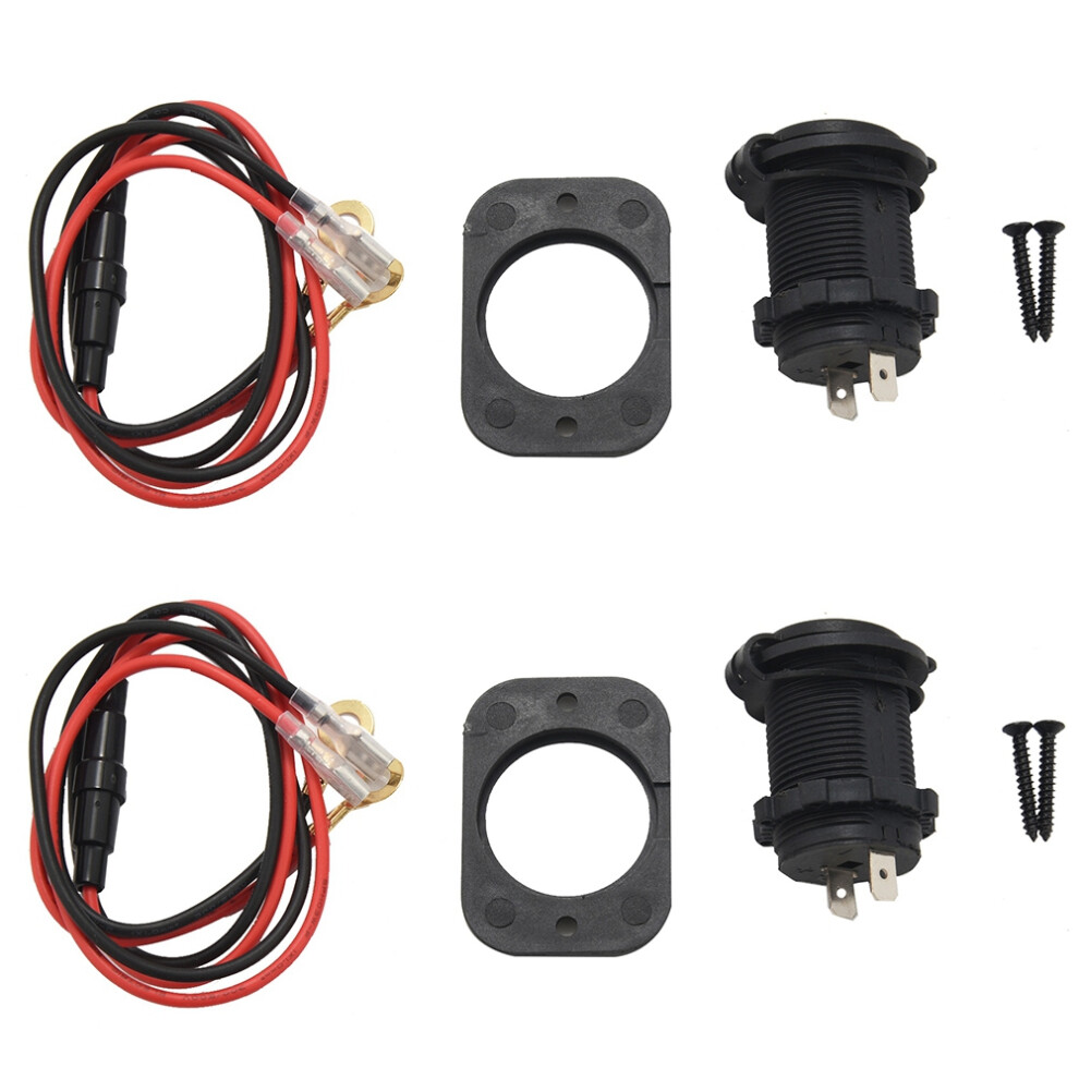 2X Cigarette Lighter Distributor 12V Car Cigarette Lighter Adapter Socket 6033736320832