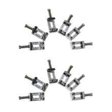 12x Replacement Chrome Tremolo Bridge Saddles Sets for Electric Guitar