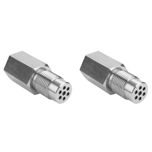 2pcs M18x1.5 Oxygen Sensor Adapter Stainless Steel O2 Sensor Expander O2 Sensor Extension Connector Car Accessories