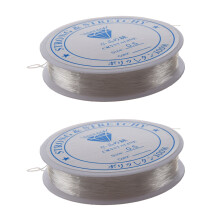2X 20 Meters Spool of Crystal Clear Strong Beading Thread Cord Wire Jewellery Making Stringing Necklaces Bracelets