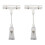 2X 6.5Inch Height Transparent Plastic Double Clips Adjustable  Sign Card Display Holder 1