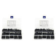1200 PZ Kit Assortimento di Rondelle Piane In di Nylon Nero per M2 M2.5 M3 M4 M5 M6 M8 M10 M12 Kit