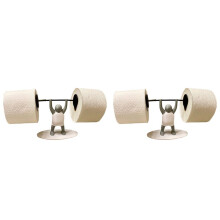 2X Fitness Weightlifting  Toilet Paper Holder Interesting Bathroom Decoration 3d Printed Paper Holder