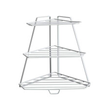 Corner Bathroom Shelf Iron Storage Rack Organizer, MultiLayer SpaceSaving Stand for Kitchen and Bathroom
