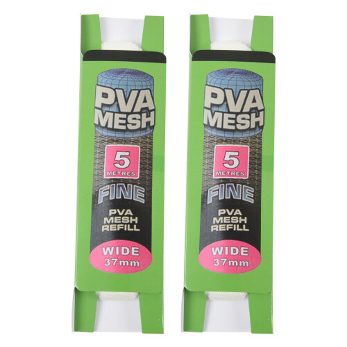 2X 5M PVA 37Mm Wide Mesh Refill Karpfenangeln Stocking Boilie Rig KöDer Wrap Taschen