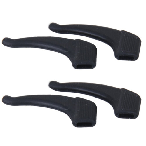 2 Pair Eyeglasses/Sunglasses/Spectacles Eyewear Ear Hook Lock Tip Holder---Black 1