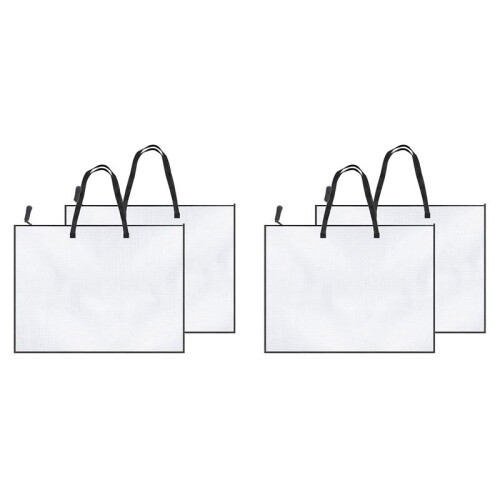 4 Pacotes de Estojo de PortfóLio de Arte de 19X25 Polegadas, Pasta de PortfóLio para Obras de Arte, Bolsa de Armazenamento de PôSteres com ZíPer e