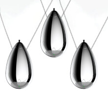 3X  Wearable Air Purifier, Personal Travel Size Air Purifier, Necklace & Portable USB Charging Smoke Purifier Silver