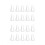 20Pcs Silicone Replacement Tip Case Protective Cover for  Pencil 1St 2Nd Touchscreen Stylus Pen Case White 1