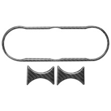 5X for MX-5 Miata Roadster Carbon Fiber Air Conditioning Buttons Frame Trim Sticker 2016+ MX5 ND AC Interior