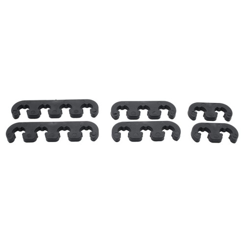 12X Universal 7mm 8mm for  Wire Separator Divider Ignition Lead Wire Divider Separator Clip Black 1