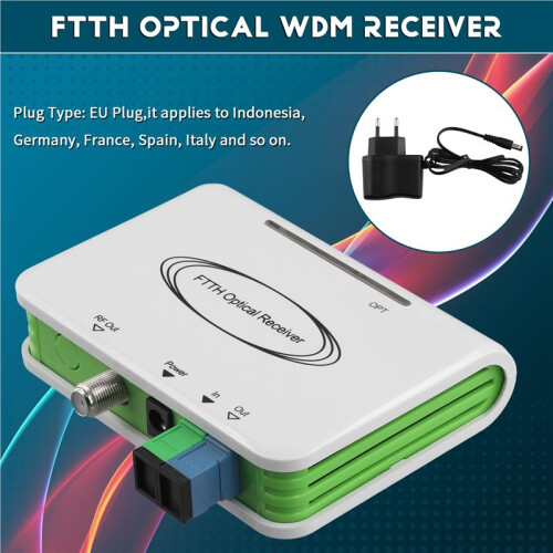 2X CATV System ONU FTTH Optical WDM Receiver Optical Node Active Triplexer SC/APC(B) EU PLUG 2