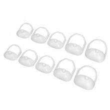 2-Set Beard Shaving Template, 5 Sizes, Clear White