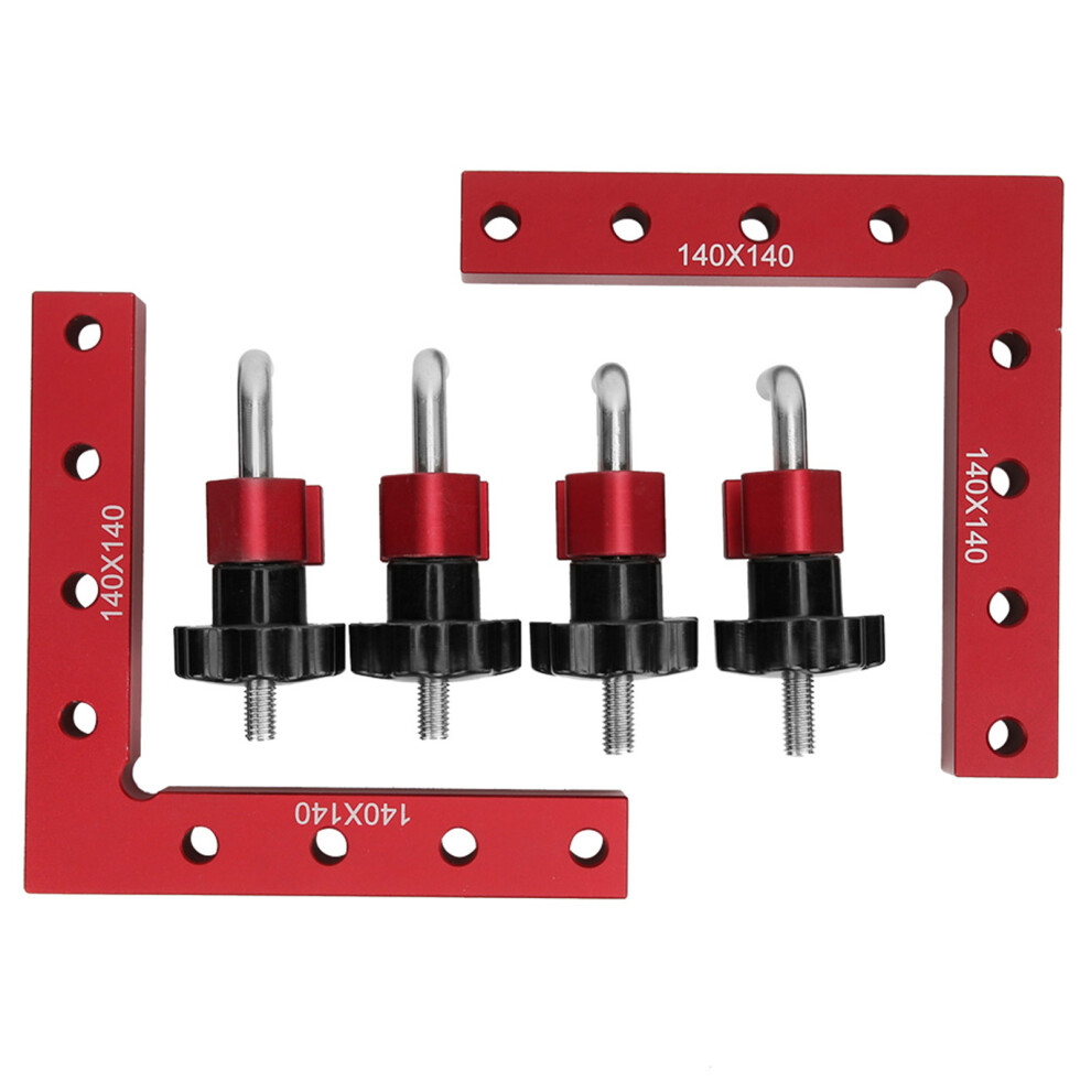 Red 90 Right Angle Positioning Ruler 140X140mm 8001393593355