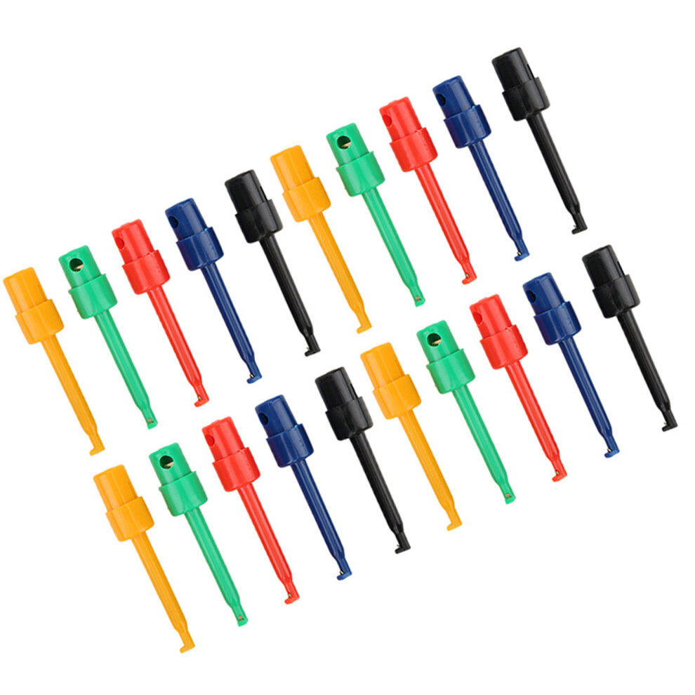 20Pcs Large Test Hook Clips For Electronic Testing 8491393593620