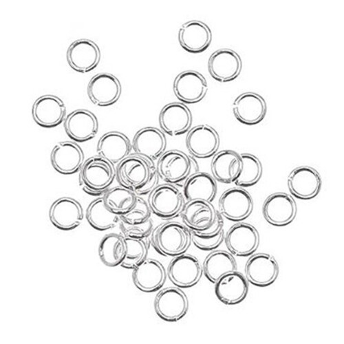 1000-Piece Open Jump Rings for Jewelry Making, 4mm, Silver 2