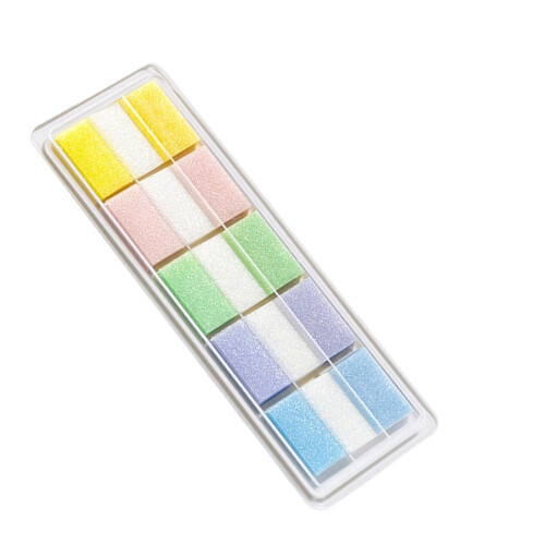 120Sheets Repositionable Clear Adhesive Labels-cream color