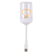 Flexible Bendable LED USB Night Light Small Eye Protection-love