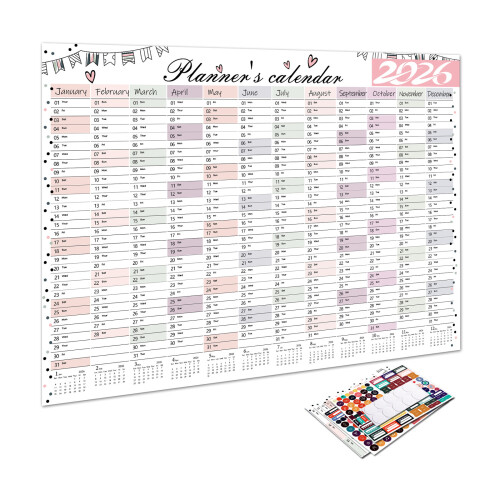 2026 wall calendar, poster-Styles weeklys planner with-4