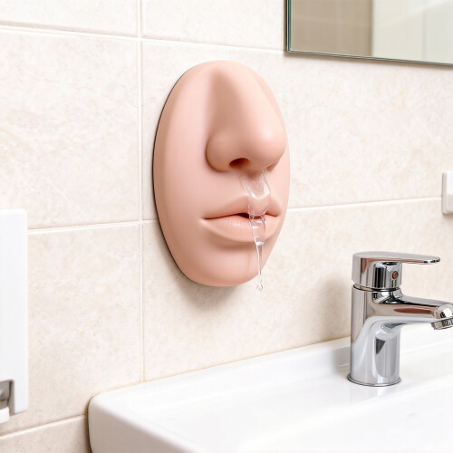 Bathroom Kitchen Decors Nose Shaped Soap Dispenser Wall-1pcs 1