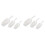 6 Piece Pallet Ice Scraper Shape Plastic Scoop - Transparent 1
