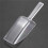 6 Piece Pallet Ice Scraper Shape Plastic Scoop - Transparent 2