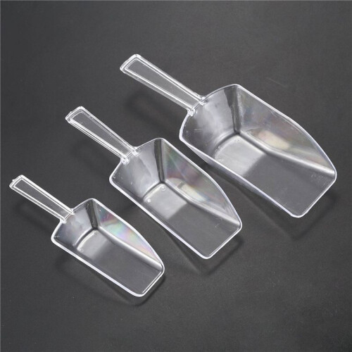 6 Stueck Palette Eiskratzer Form Plastik Schaufel - Transparent