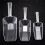 6 Piece Pallet Ice Scraper Shape Plastic Scoop - Transparent 5