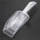 6 Piece Pallet Ice Scraper Shape Plastic Scoop - Transparent 6